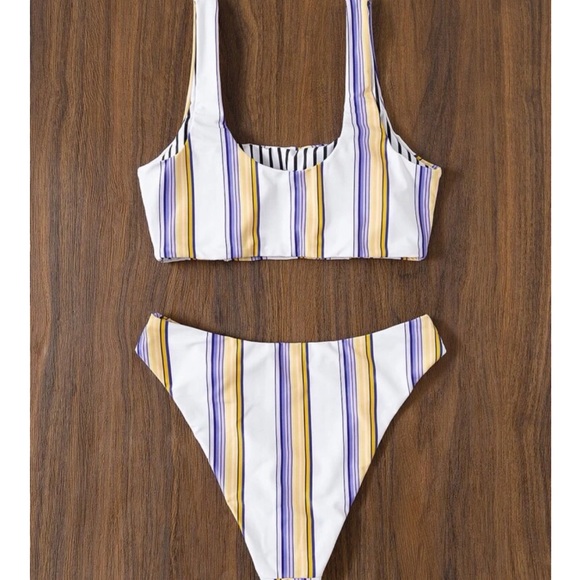 Stripe Bikini Swimsuit - Picture 3 of 3